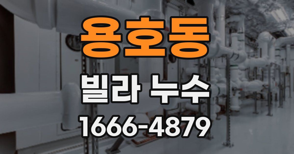 용호동 빌라 누수