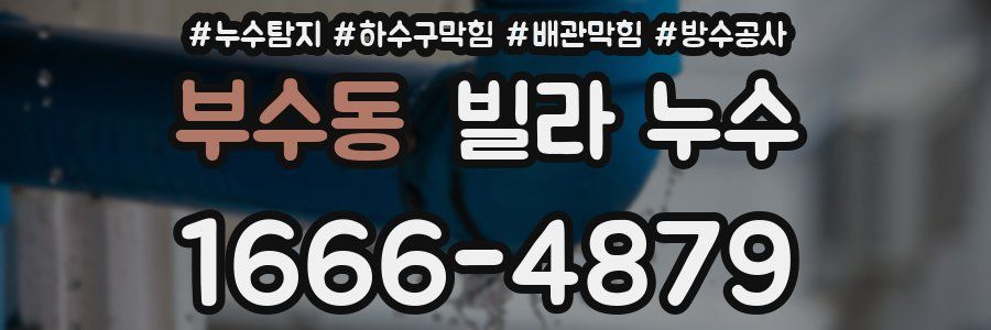 부수동 빌라 누수