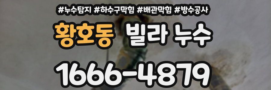 황호동 빌라 누수