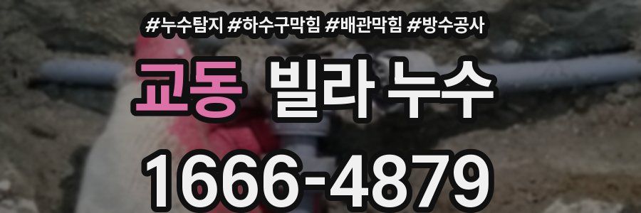 교동 빌라 누수