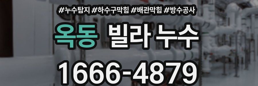 옥동 빌라 누수