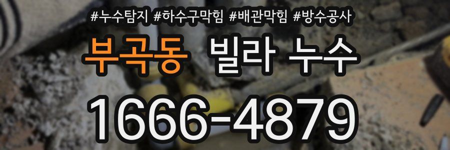 부곡동 빌라 누수