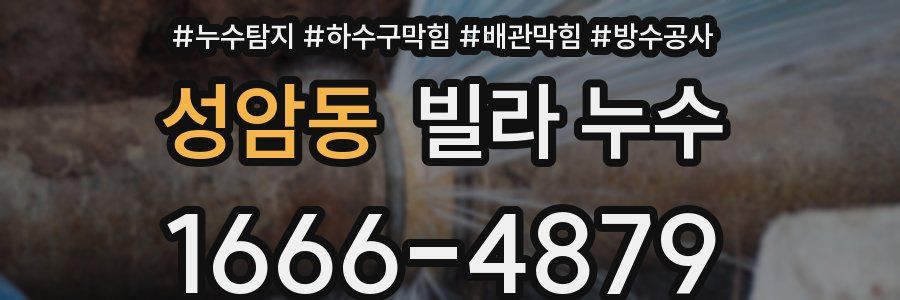 성암동 빌라 누수