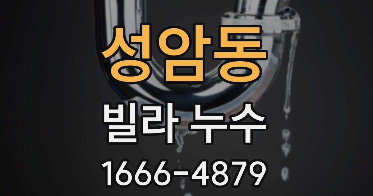 성암동 빌라 누수