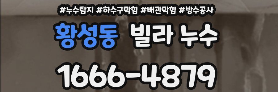 황성동 빌라 누수