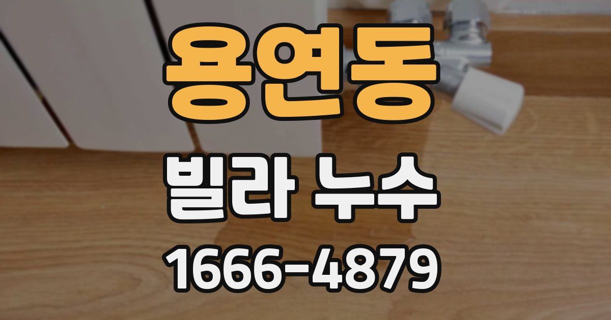 용연동 빌라 누수