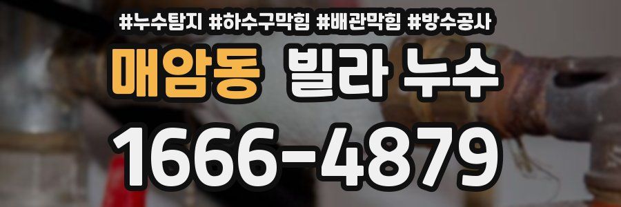 매암동 빌라 누수