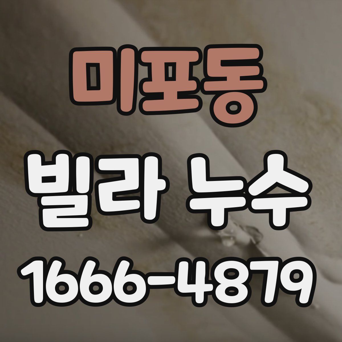 미포동 빌라 누수
