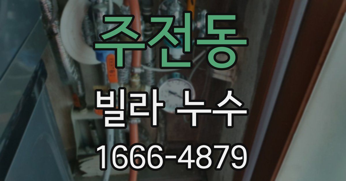 주전동 빌라 누수