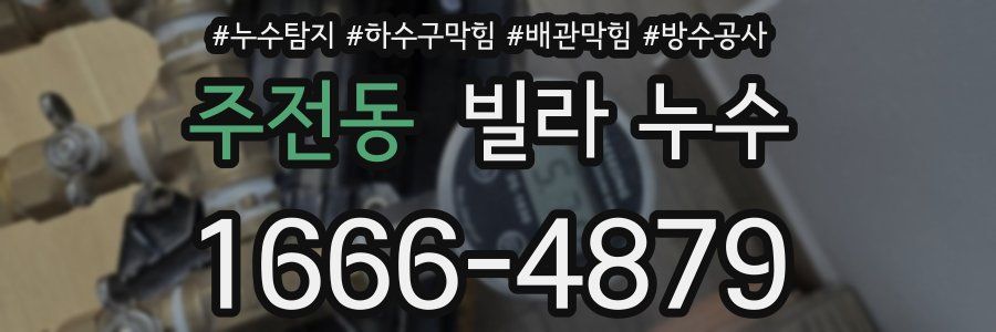 주전동 빌라 누수