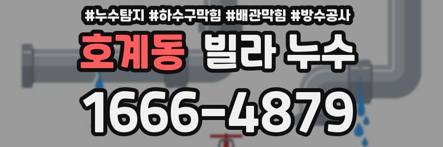 호계동 빌라 누수