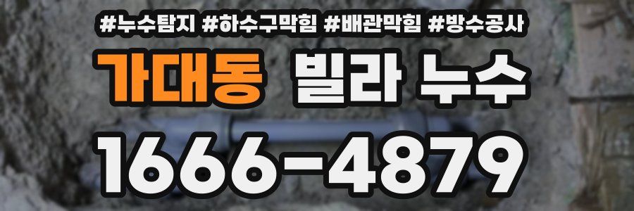 가대동 빌라 누수