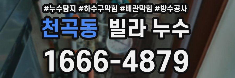 천곡동 빌라 누수