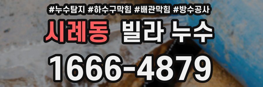 시례동 빌라 누수