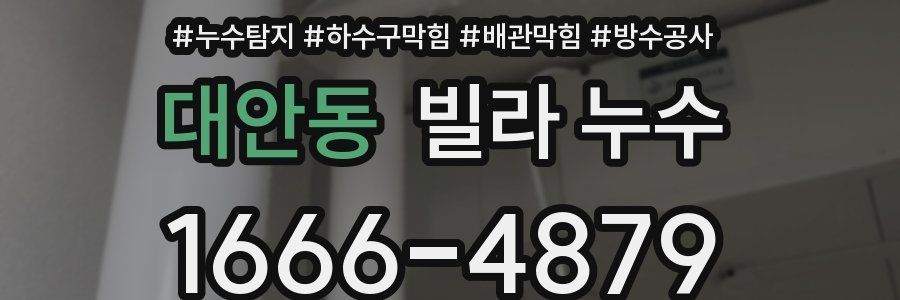 대안동 빌라 누수