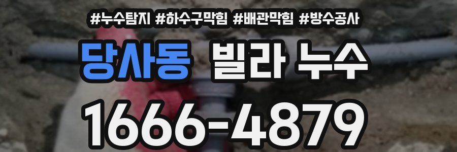 당사동 빌라 누수