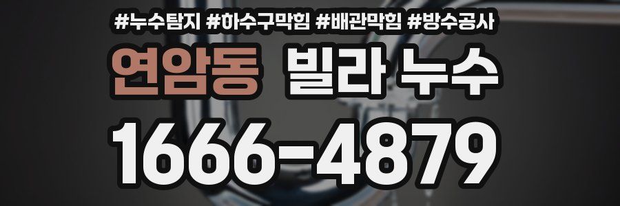 연암동 빌라 누수