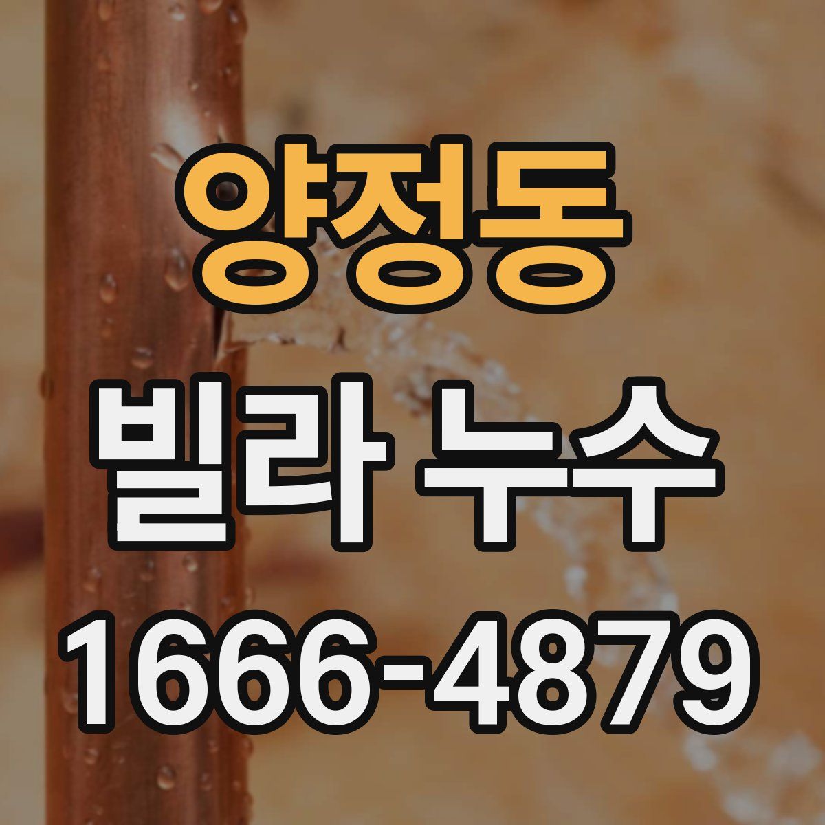 양정동 빌라 누수