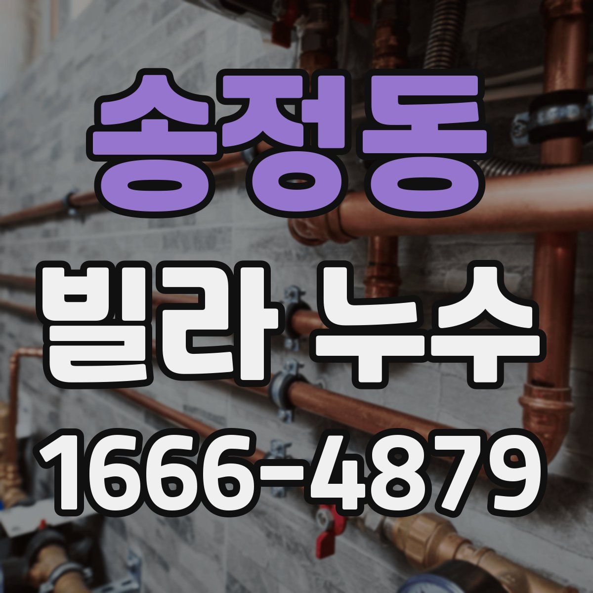 송정동 빌라 누수