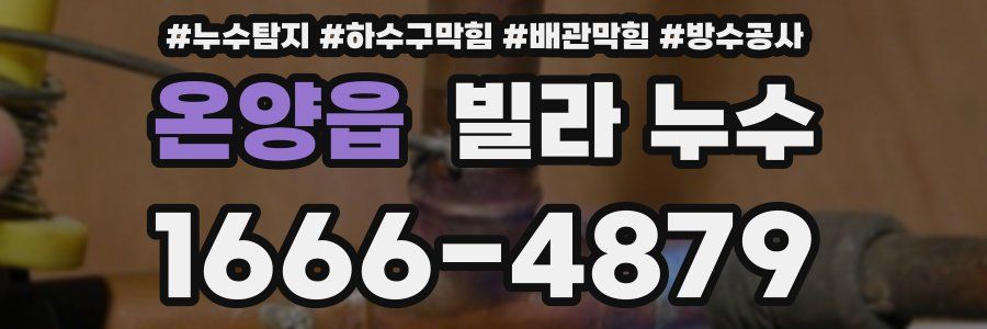 온양읍 빌라 누수