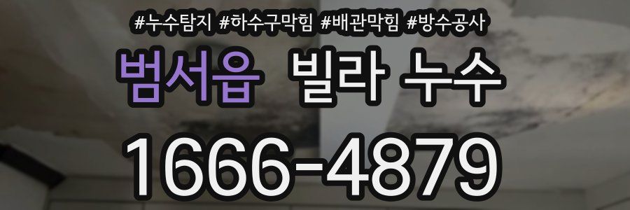 범서읍 빌라 누수