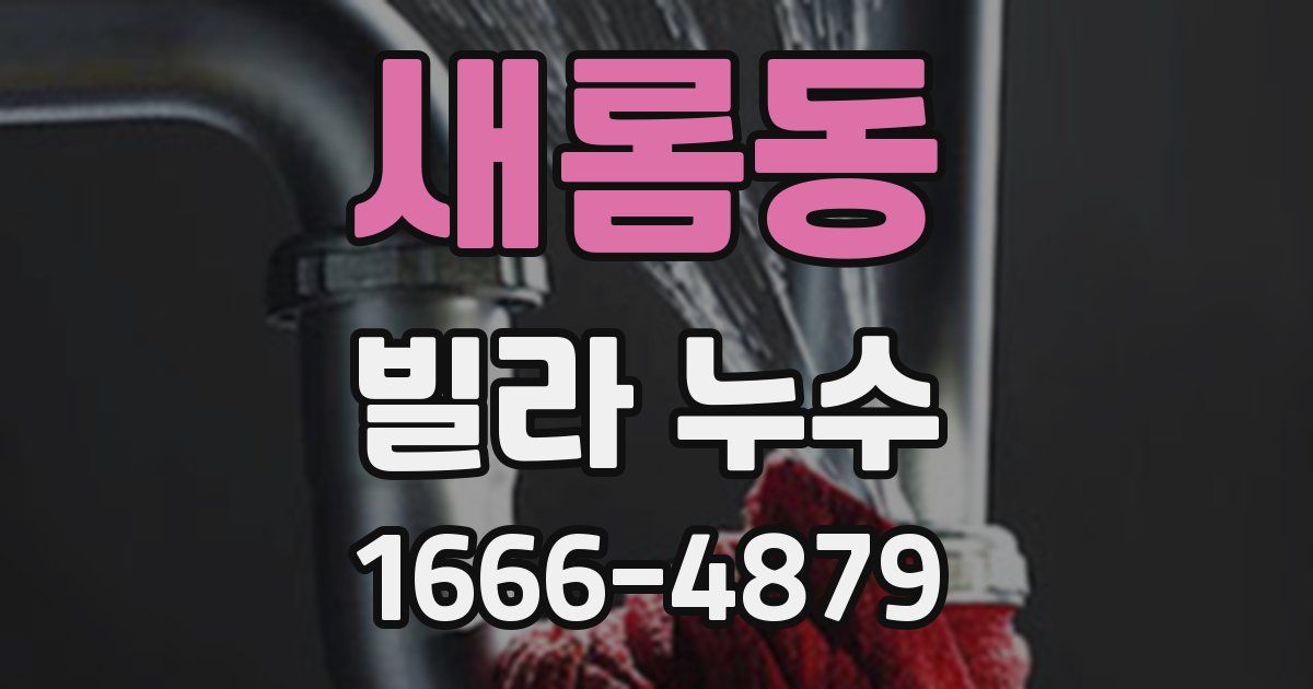 새롬동 빌라 누수