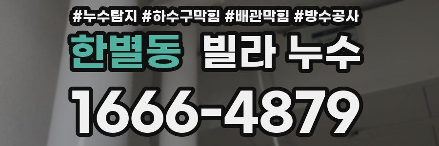 한별동 빌라 누수