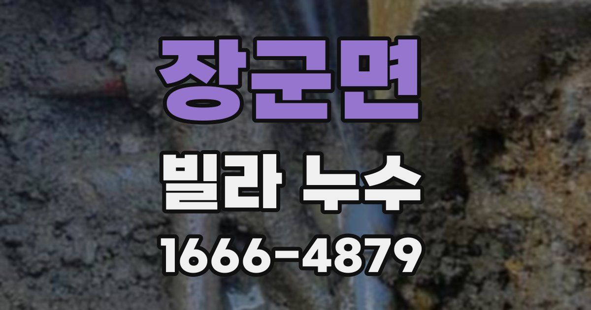 장군면 빌라 누수