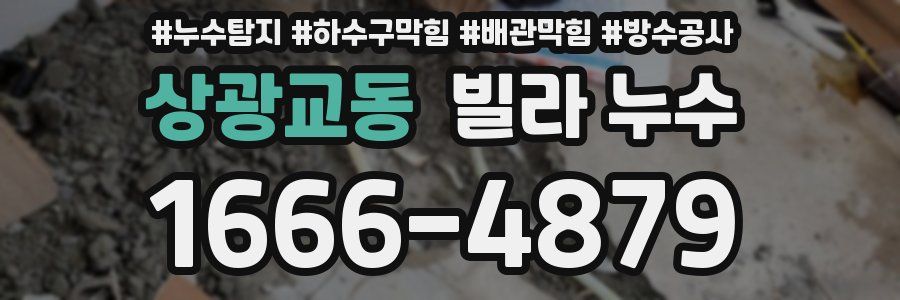 상광교동 빌라 누수