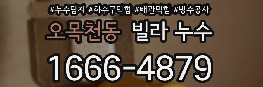 오목천동 빌라 누수