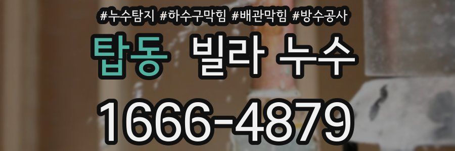 탑동 빌라 누수