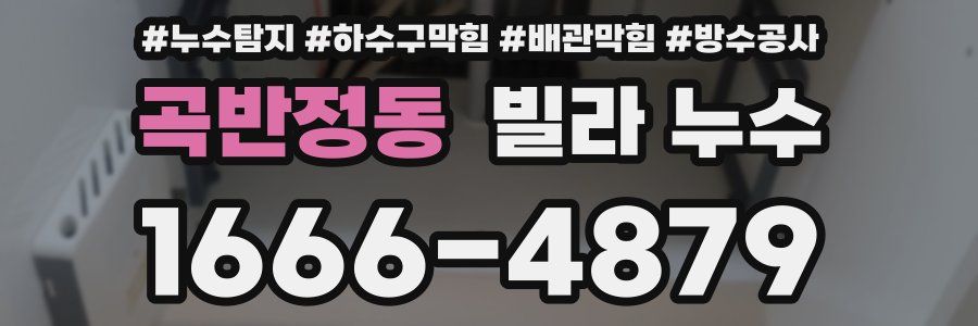 곡반정동 빌라 누수