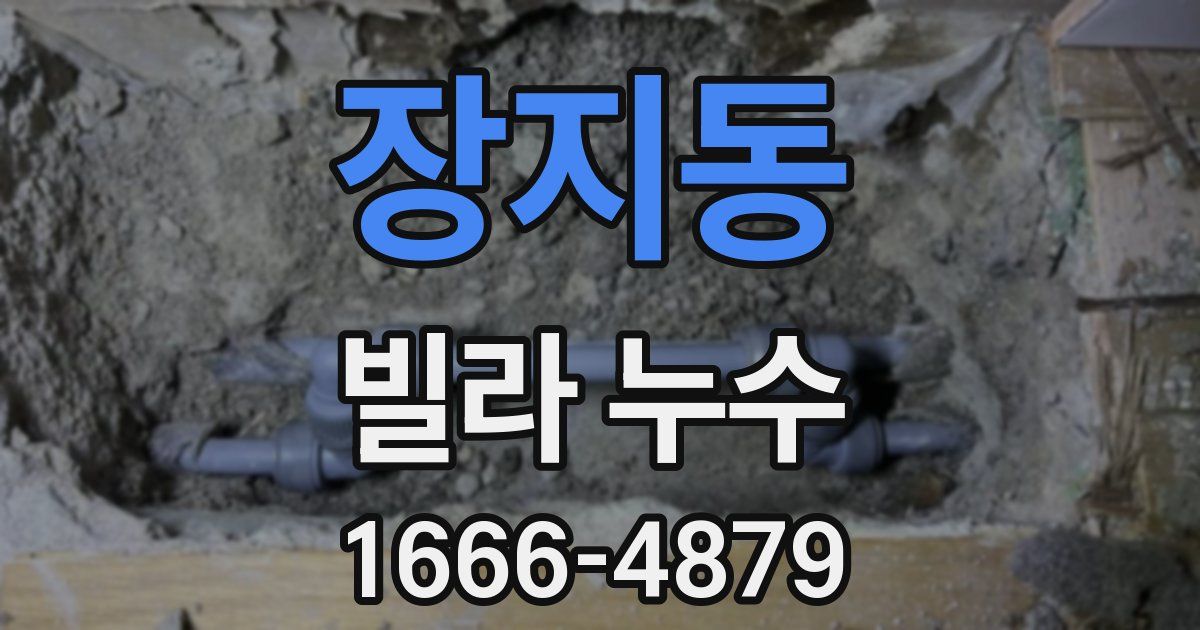 장지동 빌라 누수