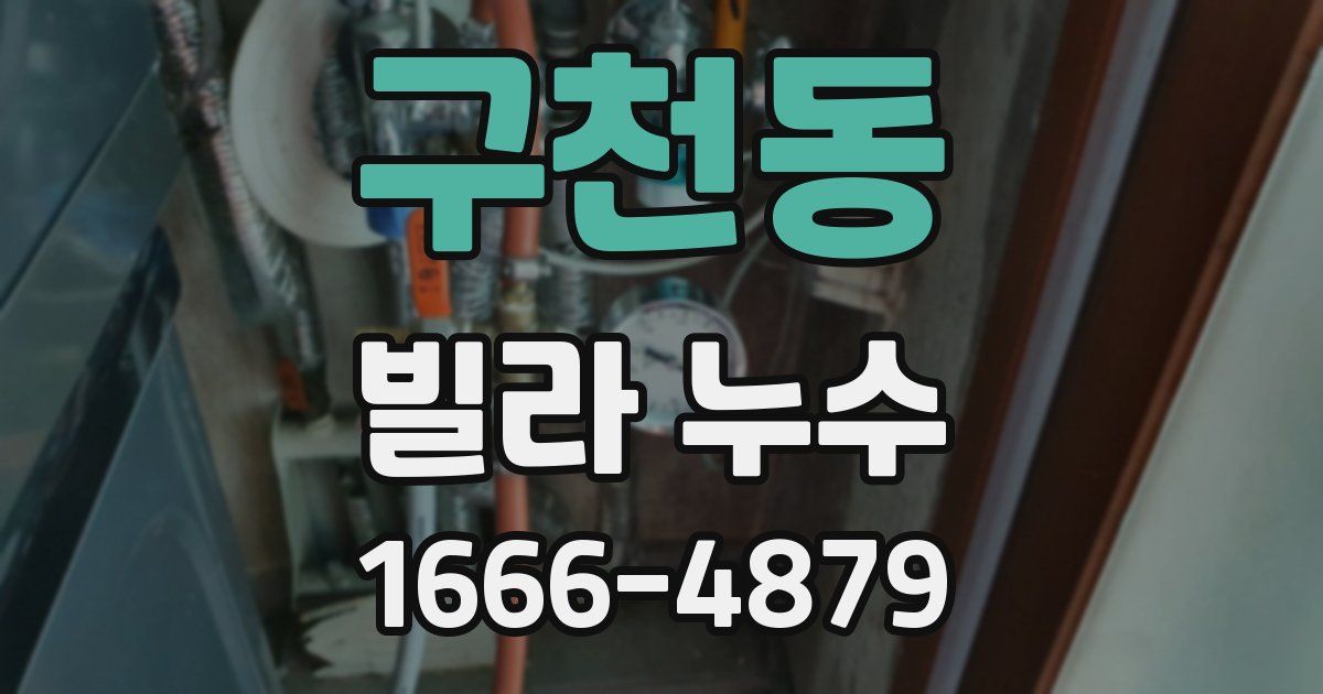 구천동 빌라 누수