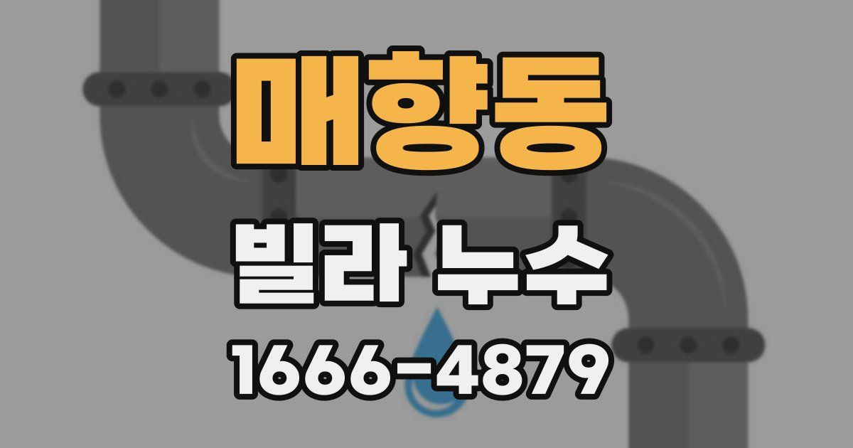 매향동 빌라 누수