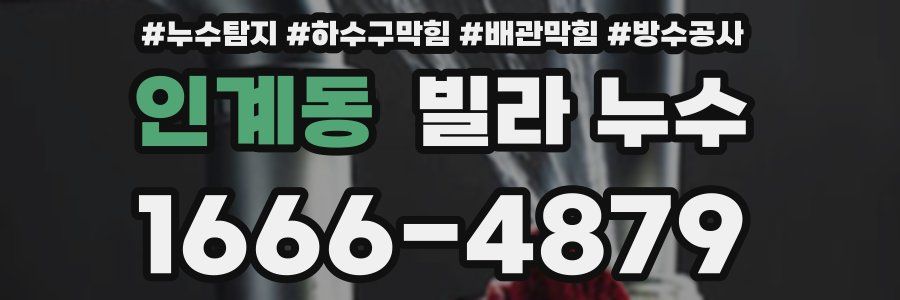 인계동 빌라 누수