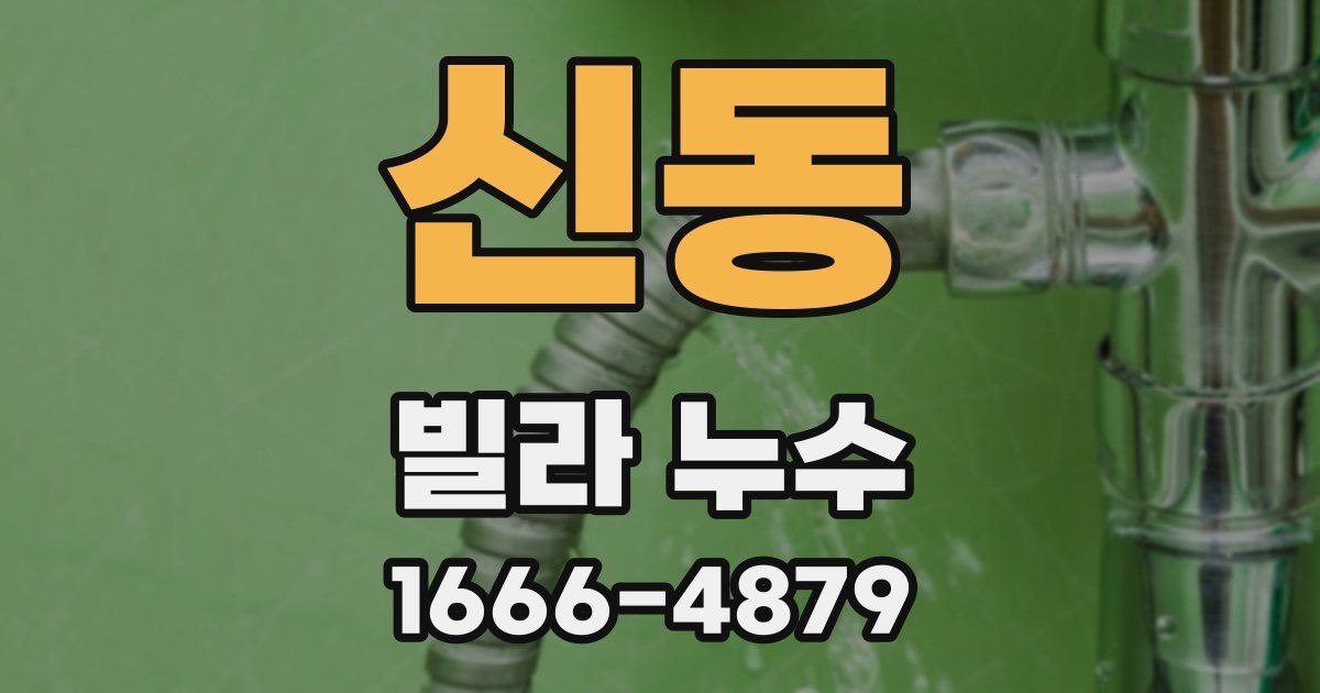 신동 빌라 누수