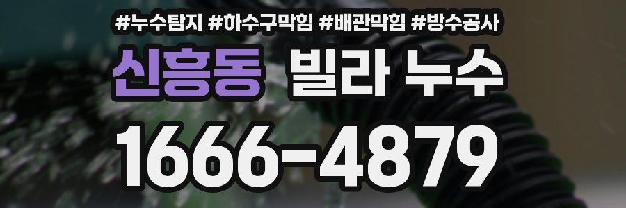 신흥동 빌라 누수