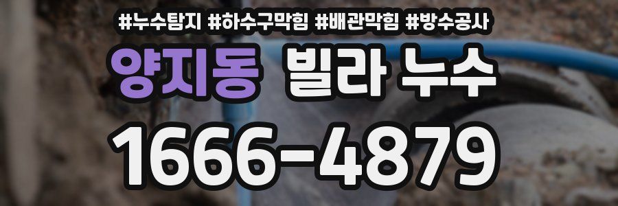양지동 빌라 누수