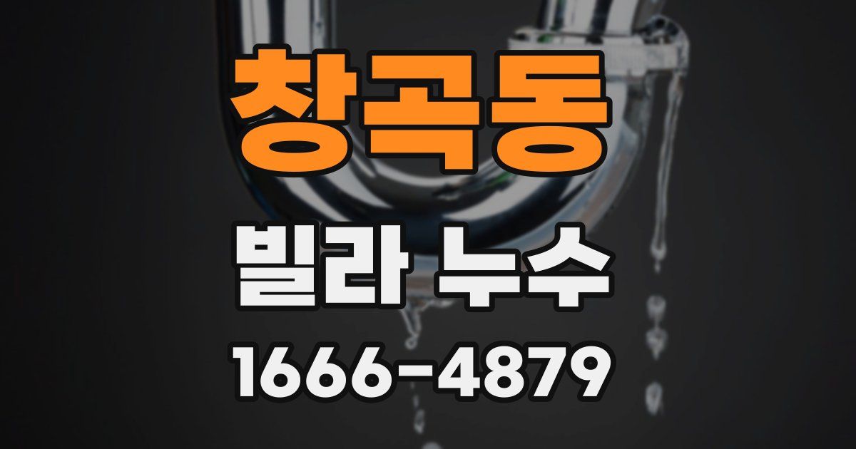 창곡동 빌라 누수