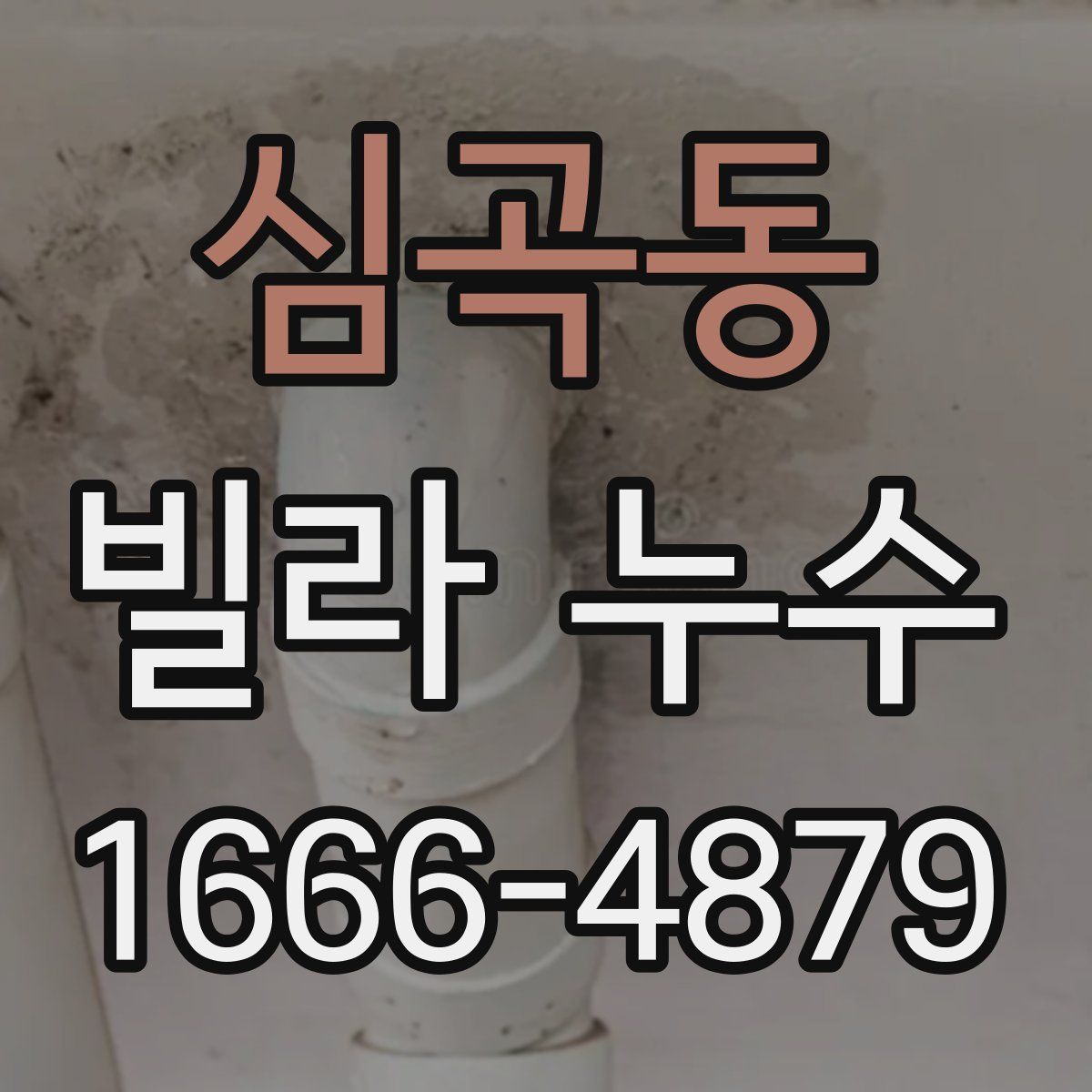 심곡동 빌라 누수