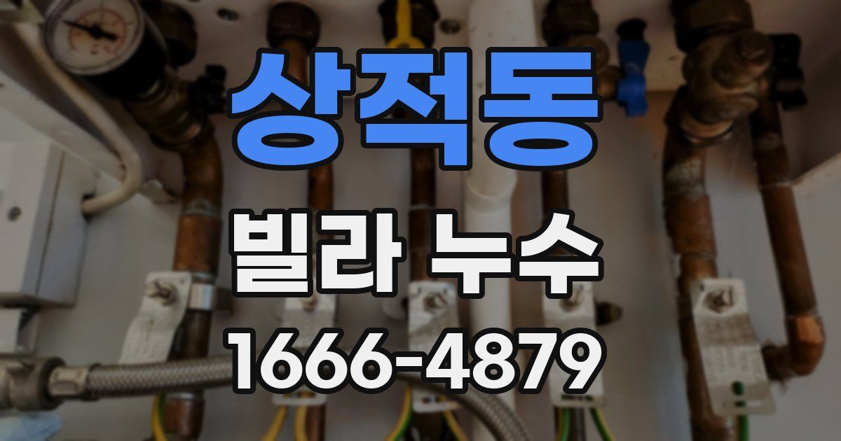 상적동 빌라 누수