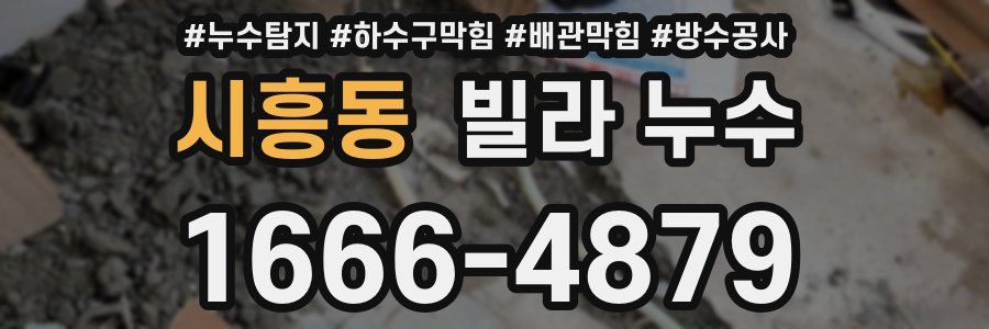 시흥동 빌라 누수