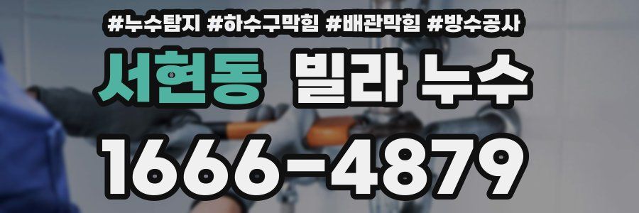 서현동 빌라 누수