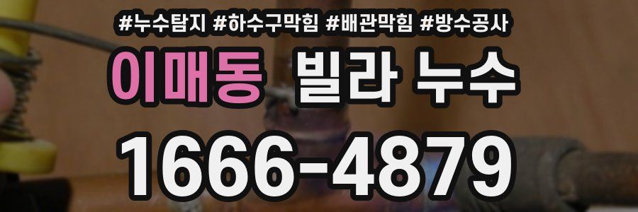 이매동 빌라 누수