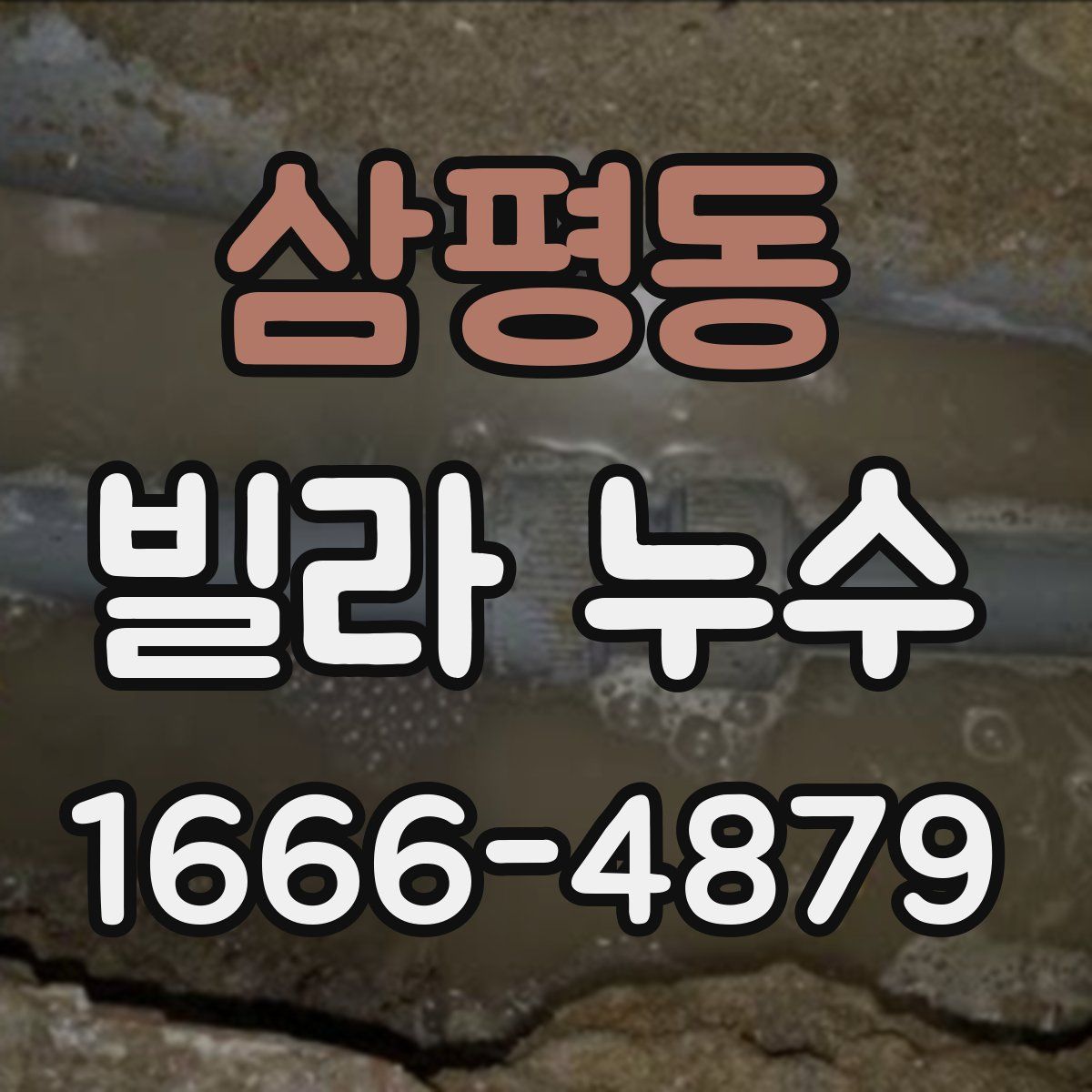 삼평동 빌라 누수