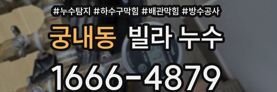 궁내동 빌라 누수