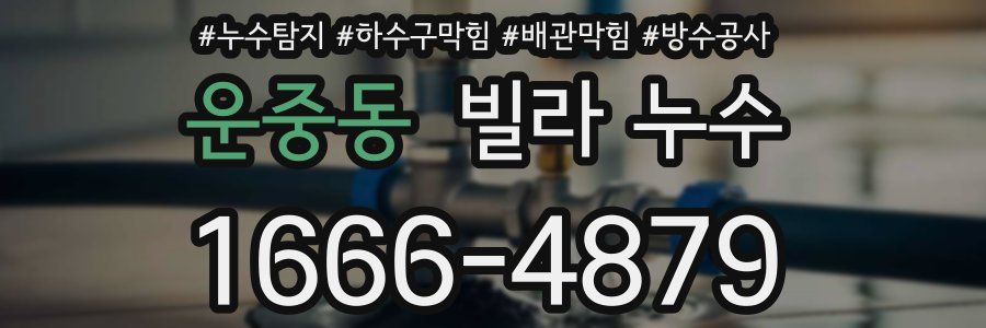 운중동 빌라 누수