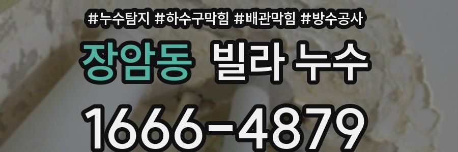 장암동 빌라 누수