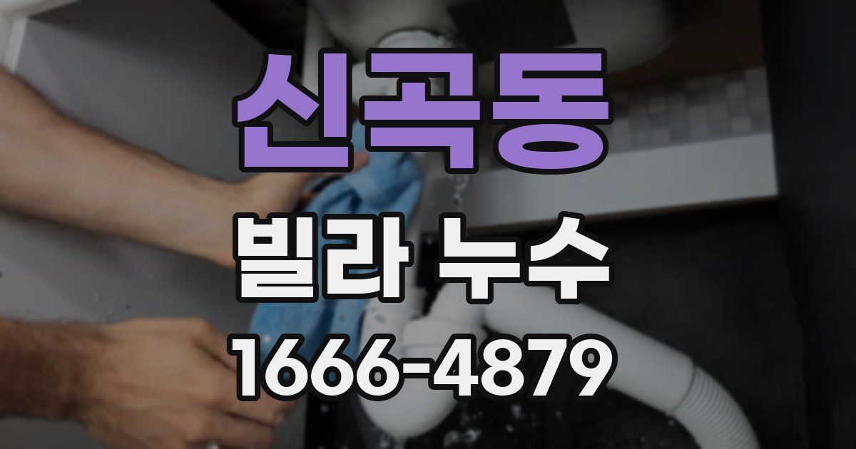 신곡동 빌라 누수